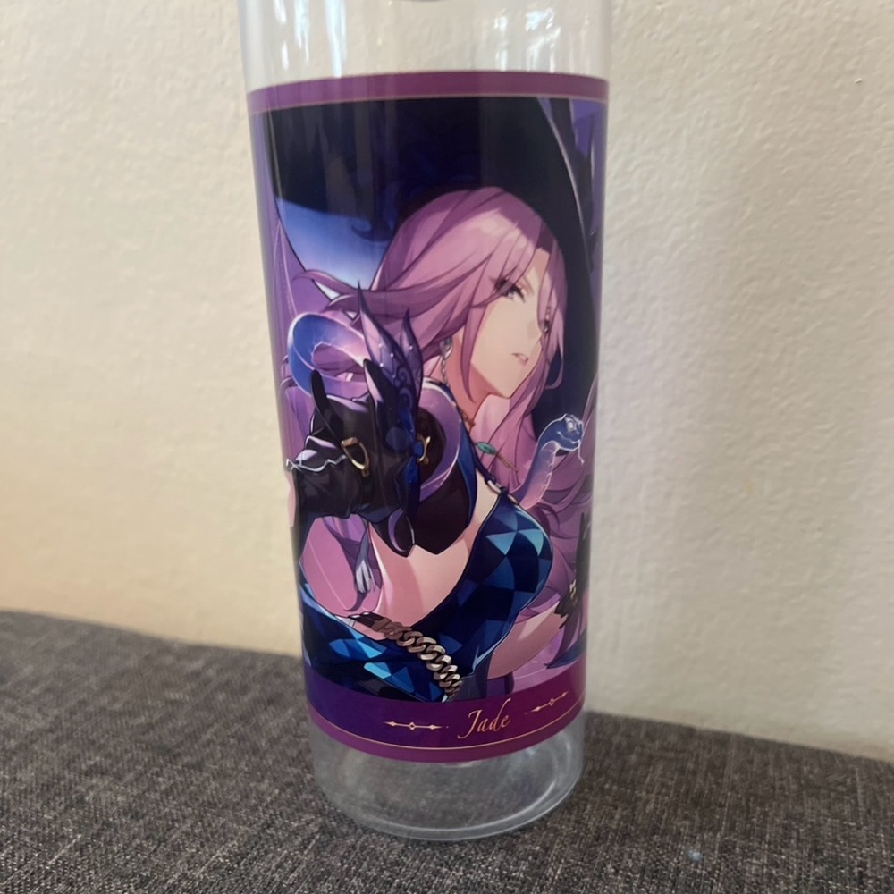 Anime Sushiro x Honkai Star Rail Jade Clear Bottle Tumbler